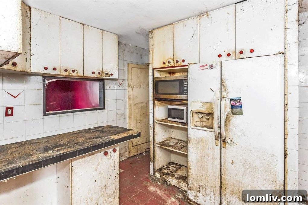 Another view of the dilapidated interior