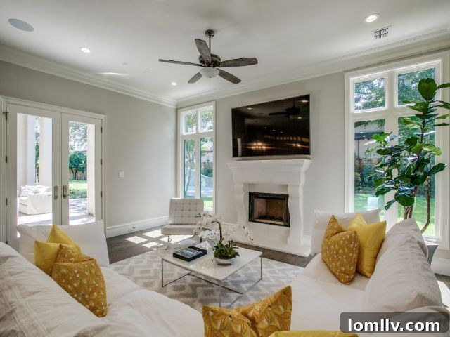 Elegant Home Office with Built-in Shelving