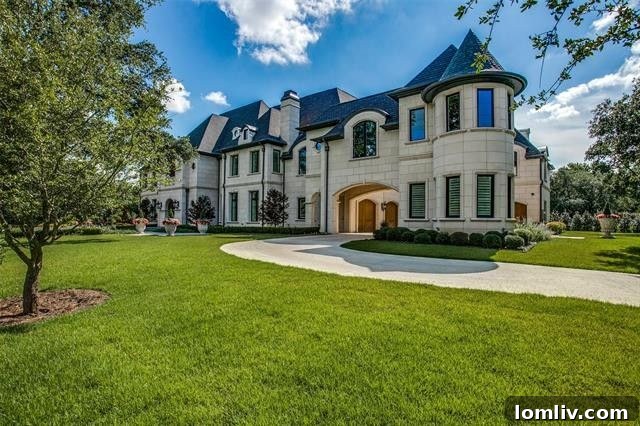 Elegant Entrance of a French Traditional Home in Dallas