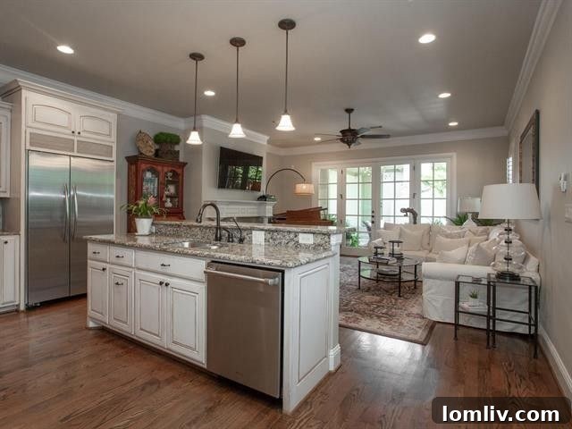 Modern kitchen with high-end appliances in Fort Worth townhouse