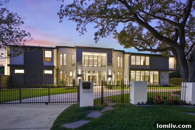5959 Colhurst Street Dallas - Luxurious Contemporary Home Exterior