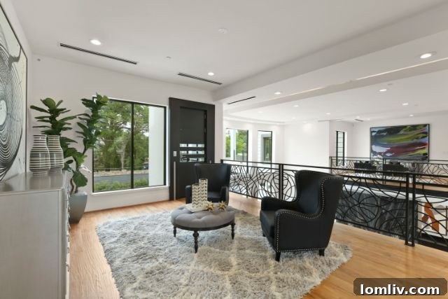 Contemporary Art and Decor in a Staged Luxury Home