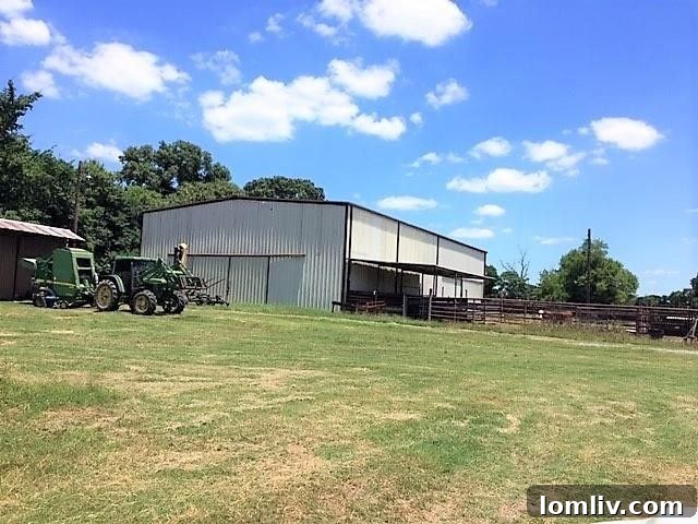 Horse Barn with Stalls and Tack Room