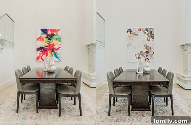 Unlocking Your Property's Top Value 2 Staged dining room before and after with original artwork
