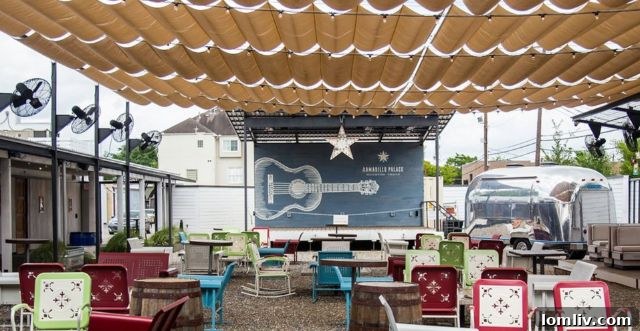 Largest Infinity Canopy installation at Goode Co. Armadillo Palace in Houston