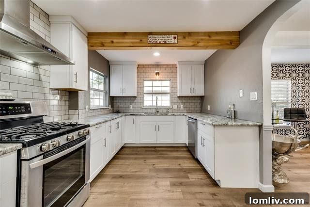 Modern and Spacious Kitchen in Oak Cliff Home