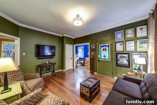 Charming entryway with classic Craftsman details