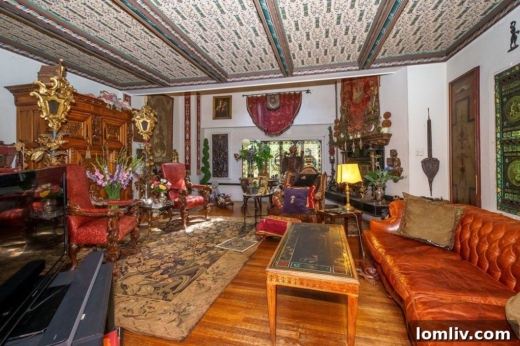 Eclectic Living Room Decor in Chicago Home
