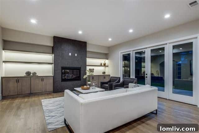 Luxurious master bathroom in a renovated Dallas home, featuring modern fixtures and a spacious design.