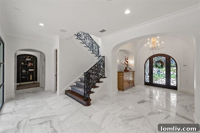 Monticello Mediterranean Home - Grand Entrance