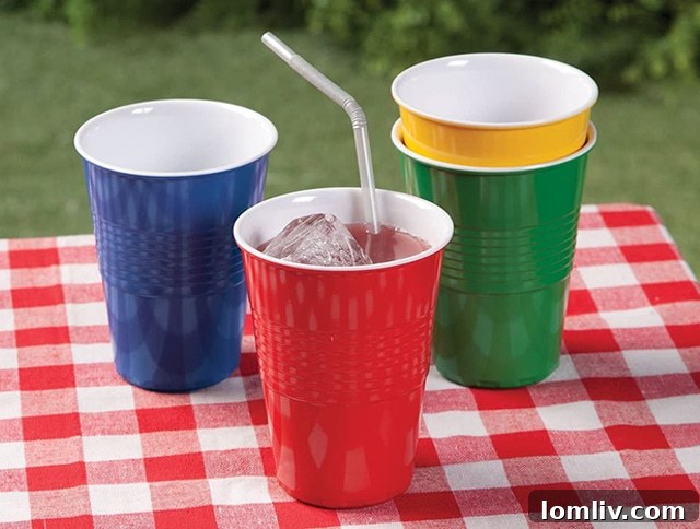 BW Picnic Plates and Cups
