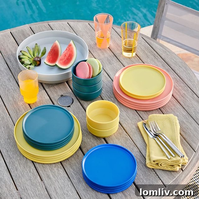 West Elm Aaron Probyn Collection Modern Melamine Dinnerware