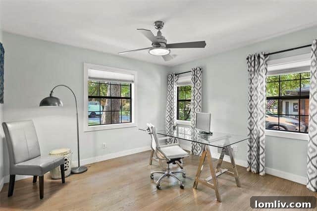 Naturally Lit Dining Area with Walls of Windows