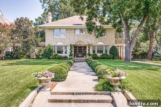 Historic Swiss Avenue estate in Dallas, showcasing grand architecture and timeless elegance.