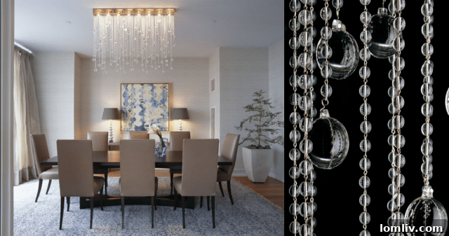 Contemporary lighting fixture with abstract design