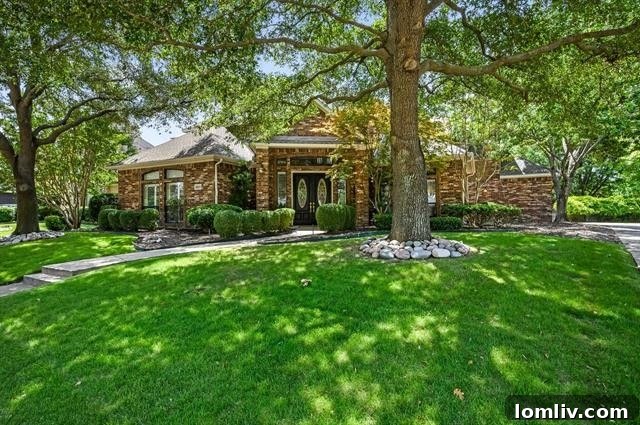 Elegant Living Room with High Ceilings in McKinney