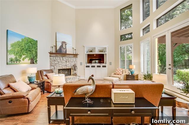 McKinney Home Office with Custom Wood Built-ins