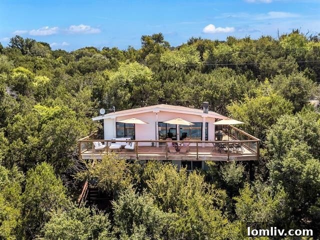 Your Ultimate WFH Upgrade: A Contemporary Lake House Escape 3 Panoramic lake views from a lake house deck at Possum Kingdom Lake