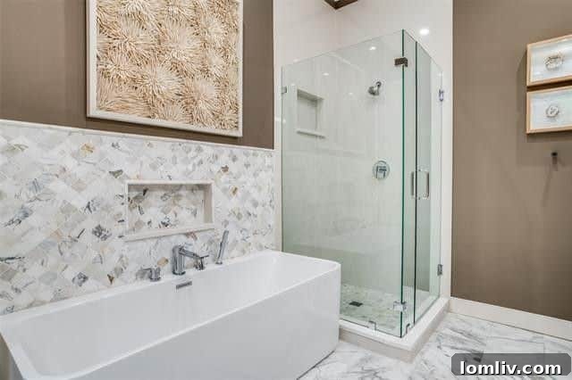Luxurious primary bedroom featuring exquisite staging and abundant natural light