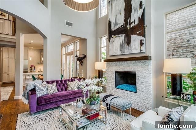 Elegant dining area designed for sophisticated entertaining in the George Bass home