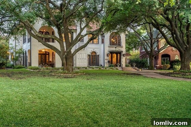 6014 Swiss Avenue facade - Historic Dallas Estate by Bertram Hill