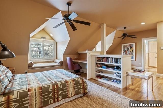 6014 Swiss Avenue renovated third floor bedroom and study