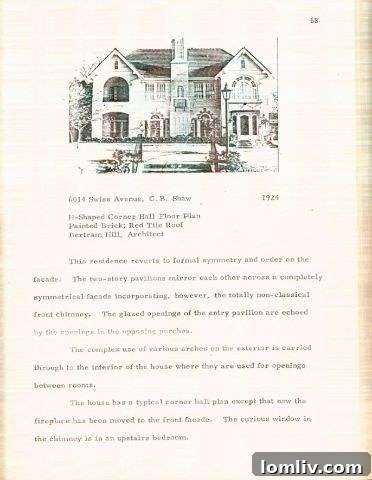 Historic newspaper clipping about 6014 Swiss Avenue