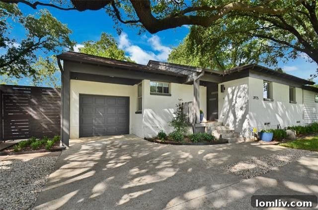 Modern exterior of the Highgrove Drive home, featuring clean lines and inviting curb appeal