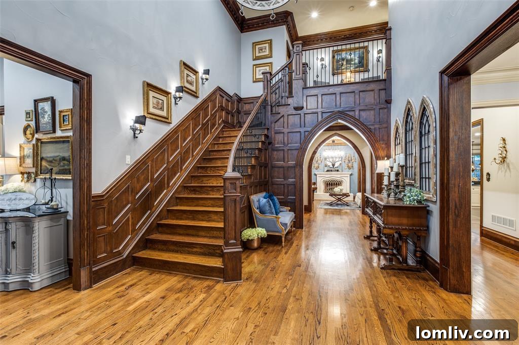 5705 Colleyville Entryway - Grand Stairway and Arched Doorways