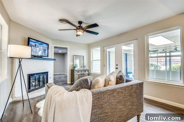 Bright Kitchen Island with Breakfast Bar and Modern Appliances