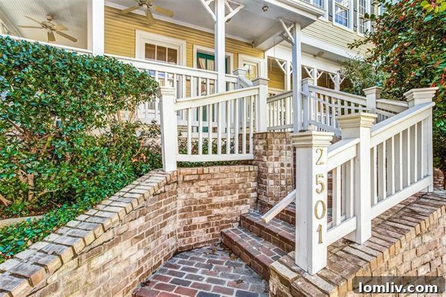 Elegant facade of a single-family home in Hibernia Place, Uptown Dallas