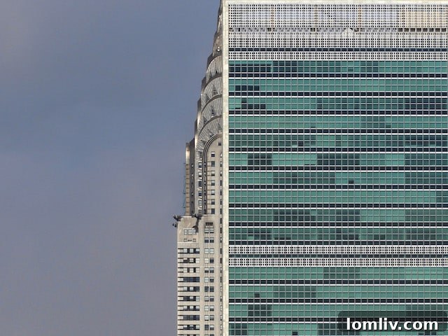 Abstract view of the Chrysler Building in New York, captured with artistic precision by Nikola Olic