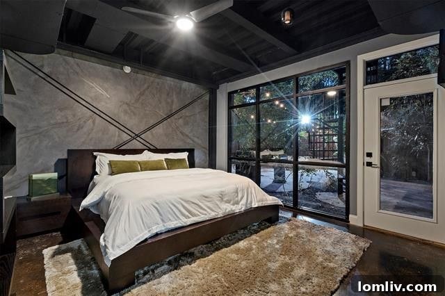 Comfortable and stylish guest suite on the first floor of the townhome.
