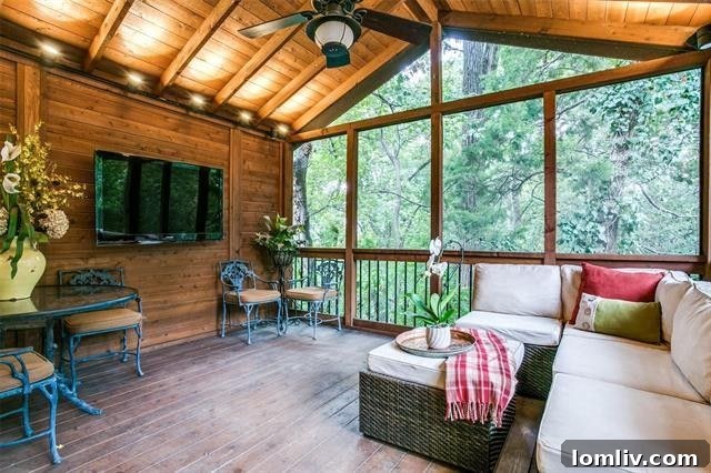 Expansive outdoor deck perfect for alfresco dining and entertaining guests in Dallas