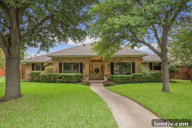 Traditional one-story home at 8927 Clayco Drive with mature trees