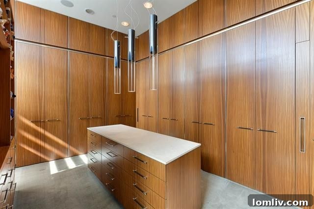 Private home office space with natural light