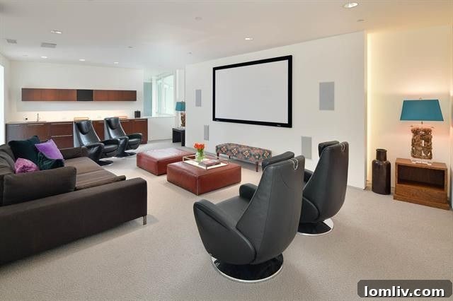 Artistic wall decor in a contemporary setting