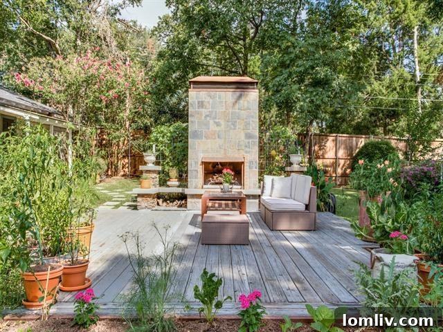 Lush Gardens Dallas Home