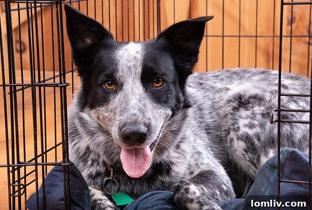 Dog crates should be positive spaces associated with calmness and peace