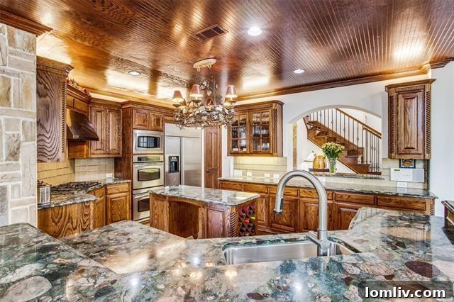 Inviting family room with access to outdoor spaces