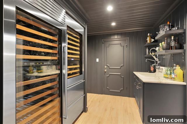 Luxurious kitchen with island and high-end appliances