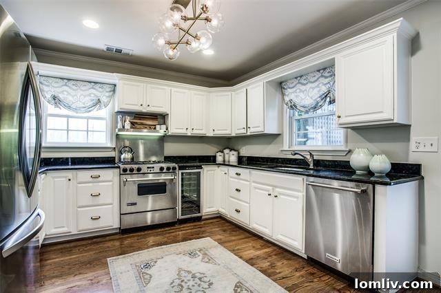 Gourmet Kitchen with Wine Fridge and Upgraded Appliances in East Dallas
