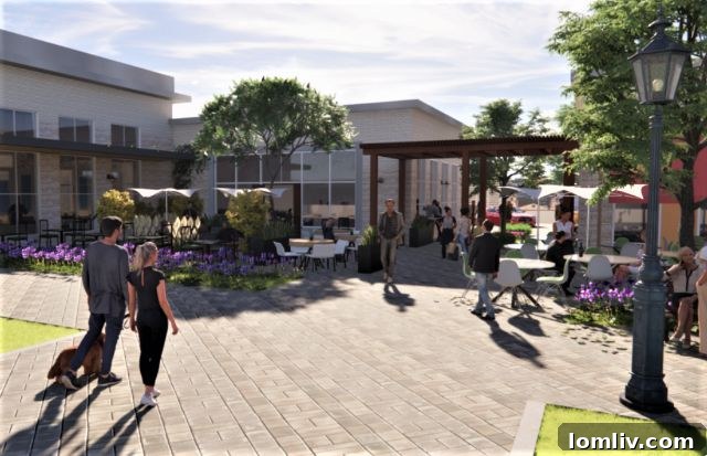 City Point residential street view rendering