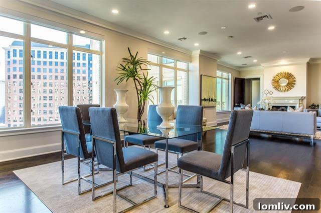 Elegant Entrance to Ritz-Carlton Dallas Residences