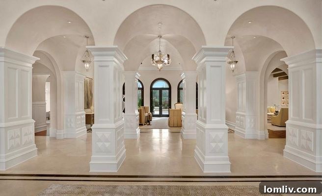 Opulent living area in Dr. Phil's Dallas home