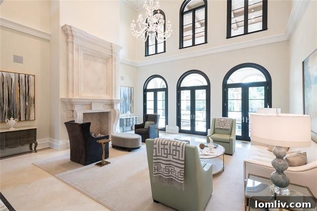 Elegant dining room interior in the Preston Hollow estate