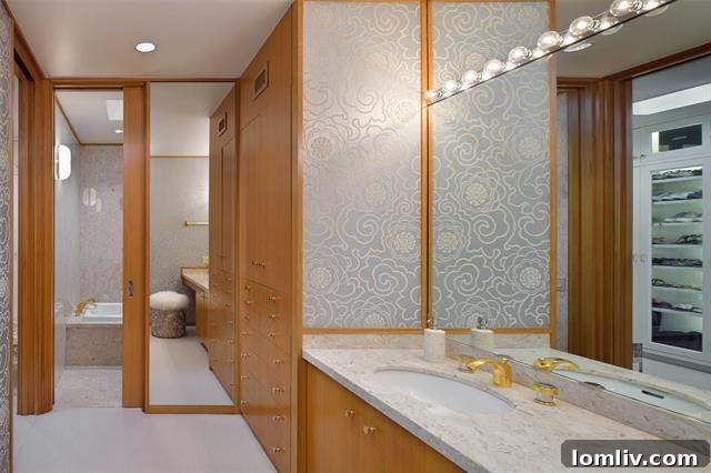 Another beautifully designed bedroom, offering comfort and style in the luxury Dallas home.