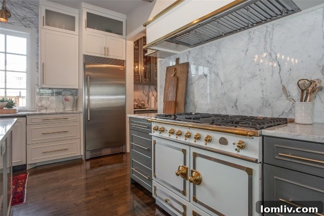 High-end La Cornue range in a luxury kitchen