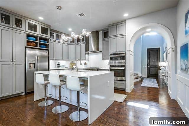 Another view of the sophisticated interiors of 9411 Monteleon Court, showing attention to detail.