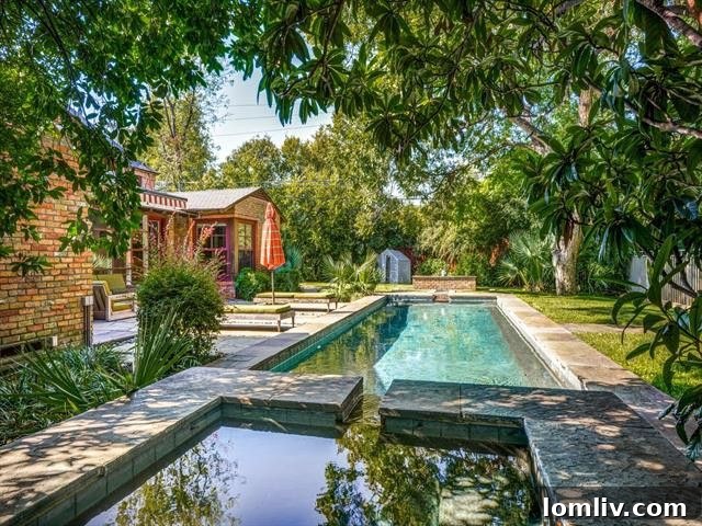 Lush Landscaping and Greenbelt Views Enhance Privacy of a Dilbeck Home
